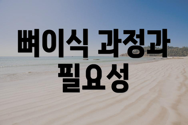 뼈이식 과정과 필요성