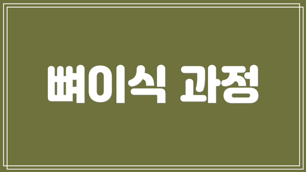 뼈이식 과정