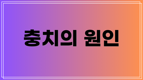충치의 원인