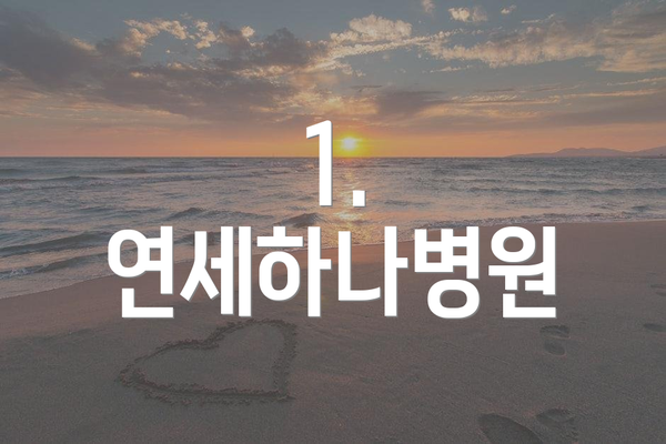 1. 연세하나병원