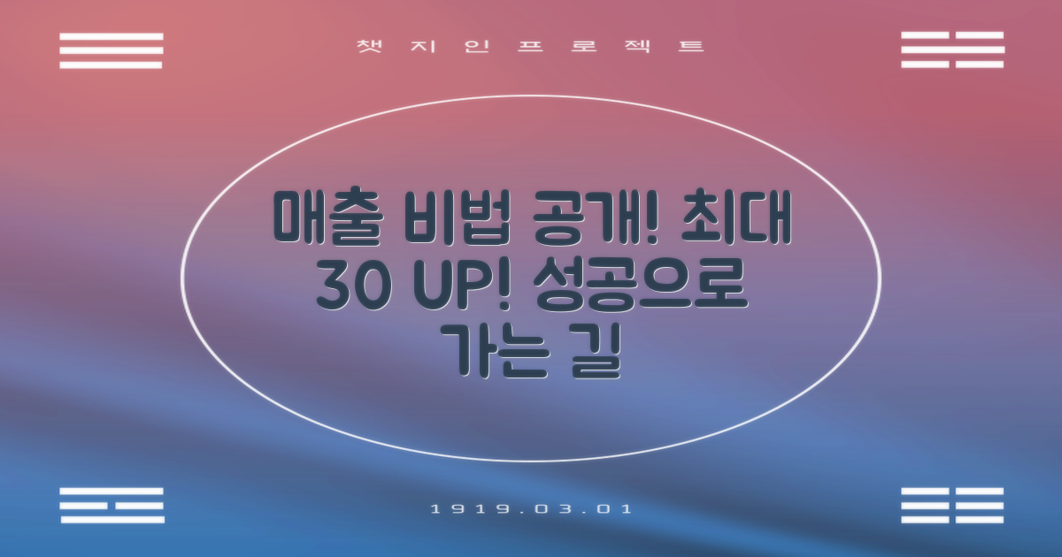 매출 증진의 비밀 무기