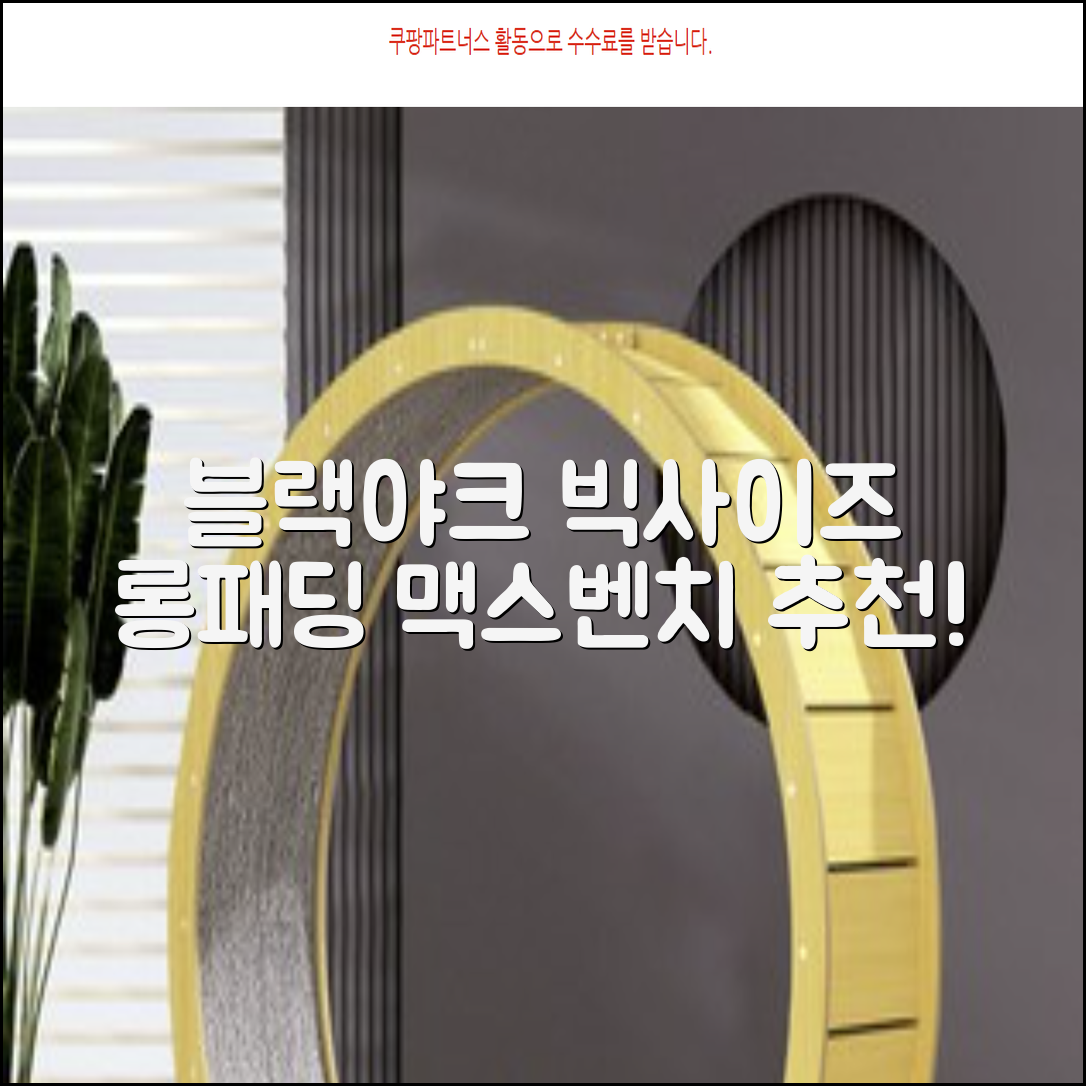 블랙야크 남녀공용 롱패딩 맥스벤치 다운자켓 빅사이즈 덕다운 1BYPAW4901 추천 리뷰