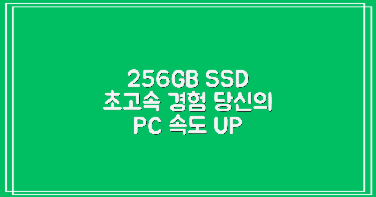 256GB SSD, 빠른 속도 경험