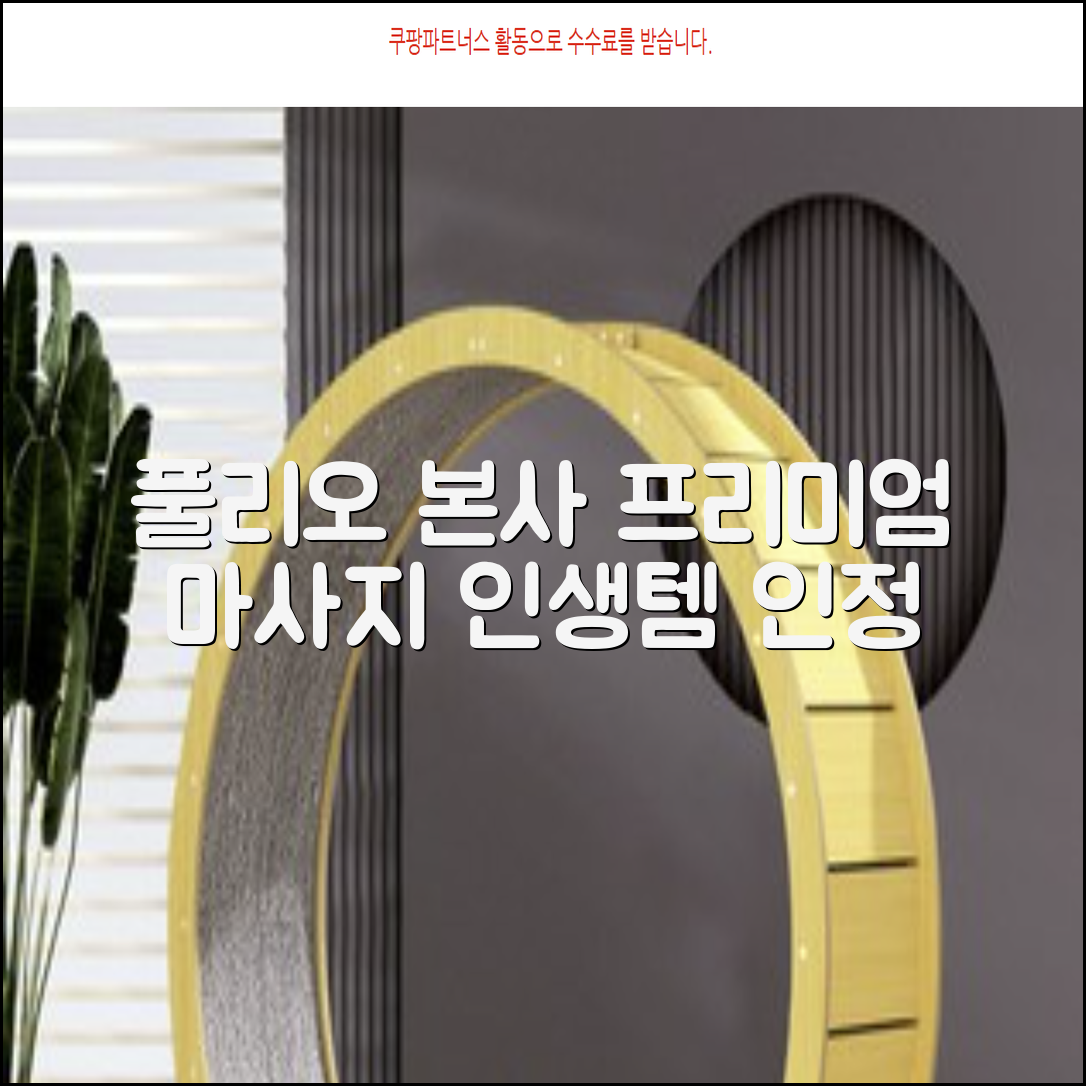 [풀리오 본사] 풀리오 프리미엄 마사지 매트 추천 리뷰