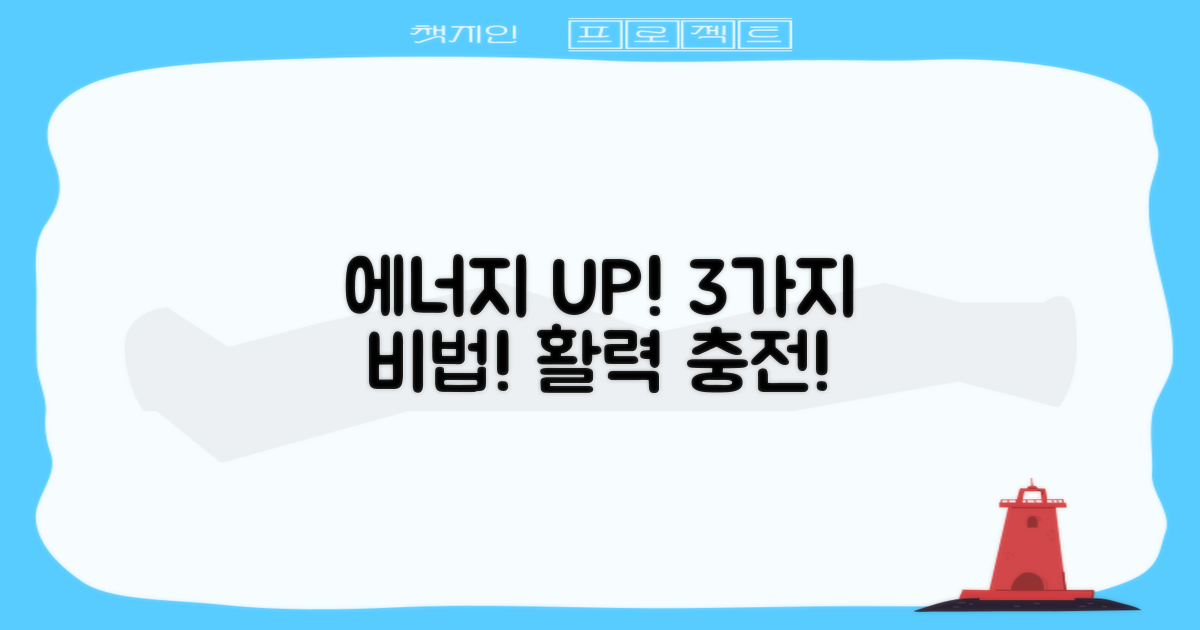 3가지 에너지 부스터 포함