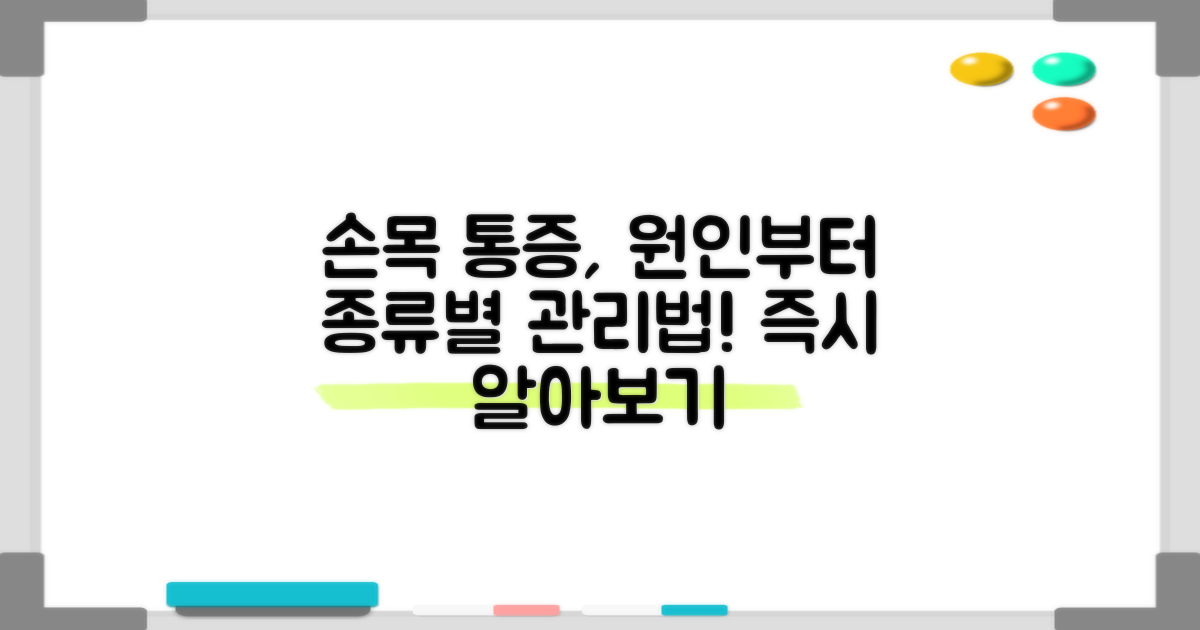 갑작스러운 손목 통증, 정확한 원인과 종류를 파악하여 관리하세요.