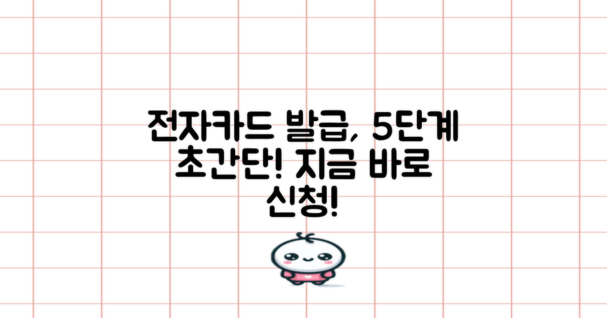 전자카드, 어렵지 않아요! 5단계로 완벽하게 발급받는 비법 공개!