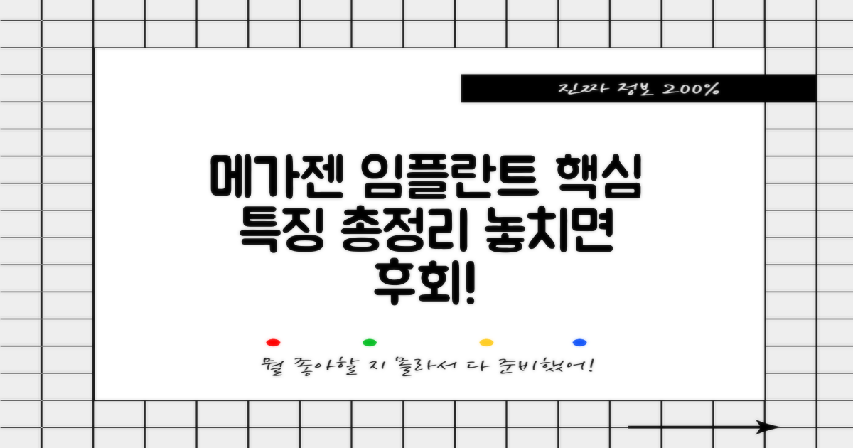 메가젠 임플란트, 핵심 특징 파헤치기