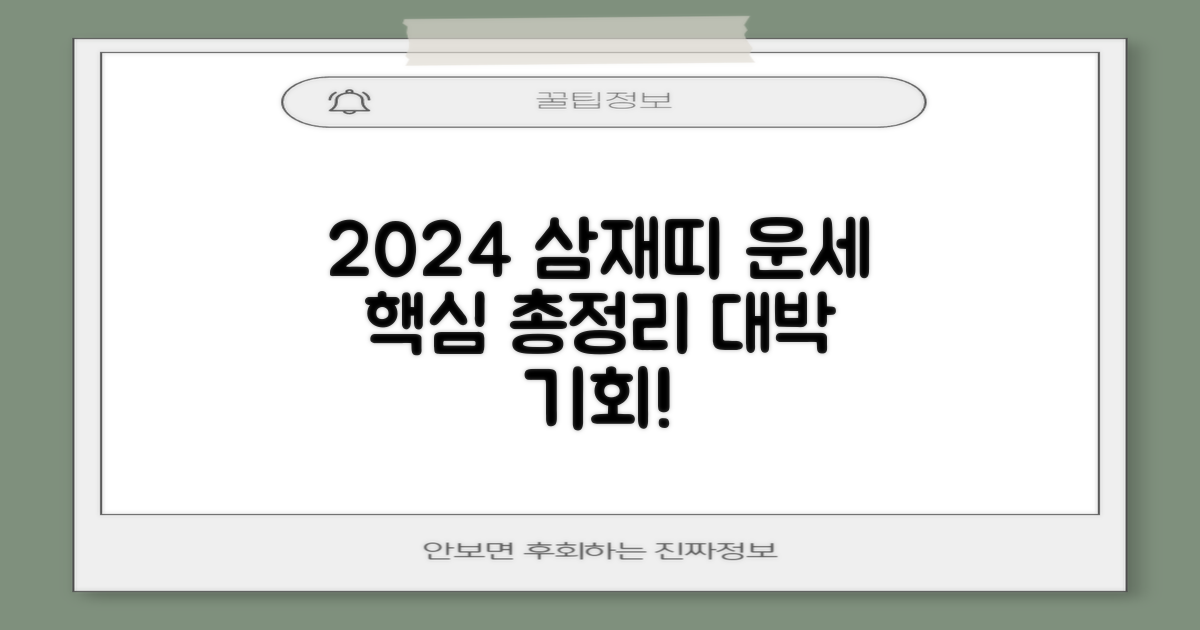 2024년, 삼재띠의 운세와 전망 예측