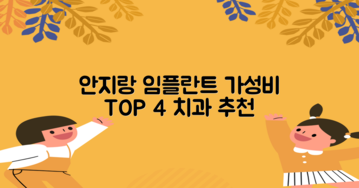 안지랑역 임플란트 치과 추천: 가격비교 TOP 4