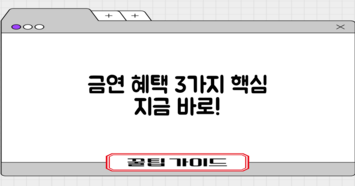 3가지 금연 지원 혜택