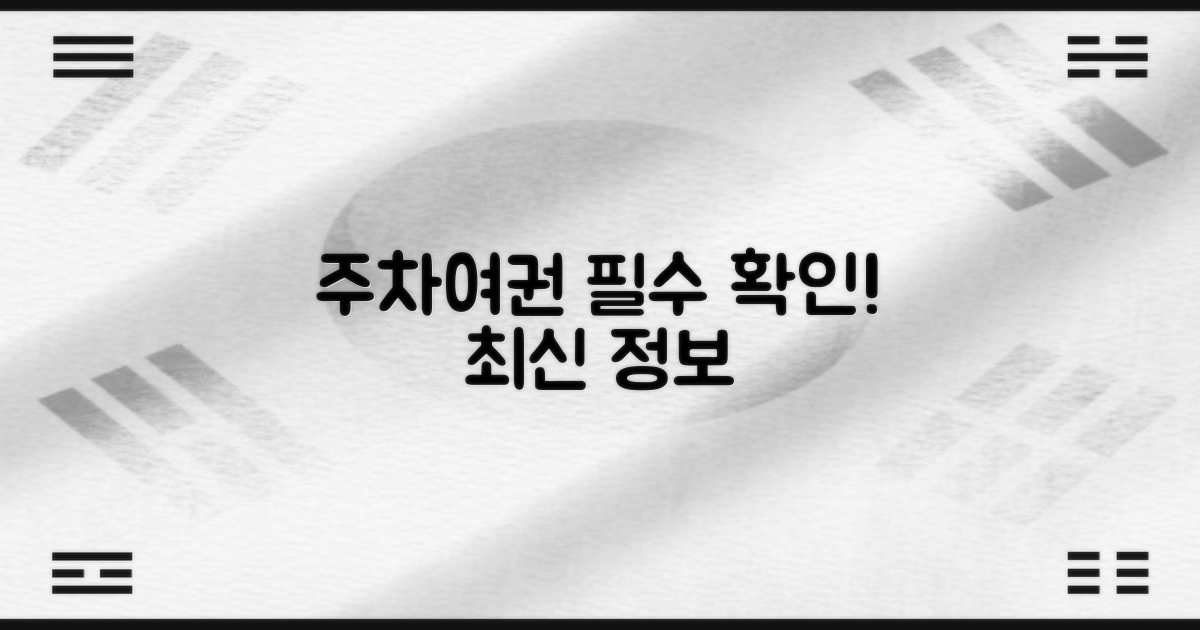 주차/여권, 최신 정보 확인 필수