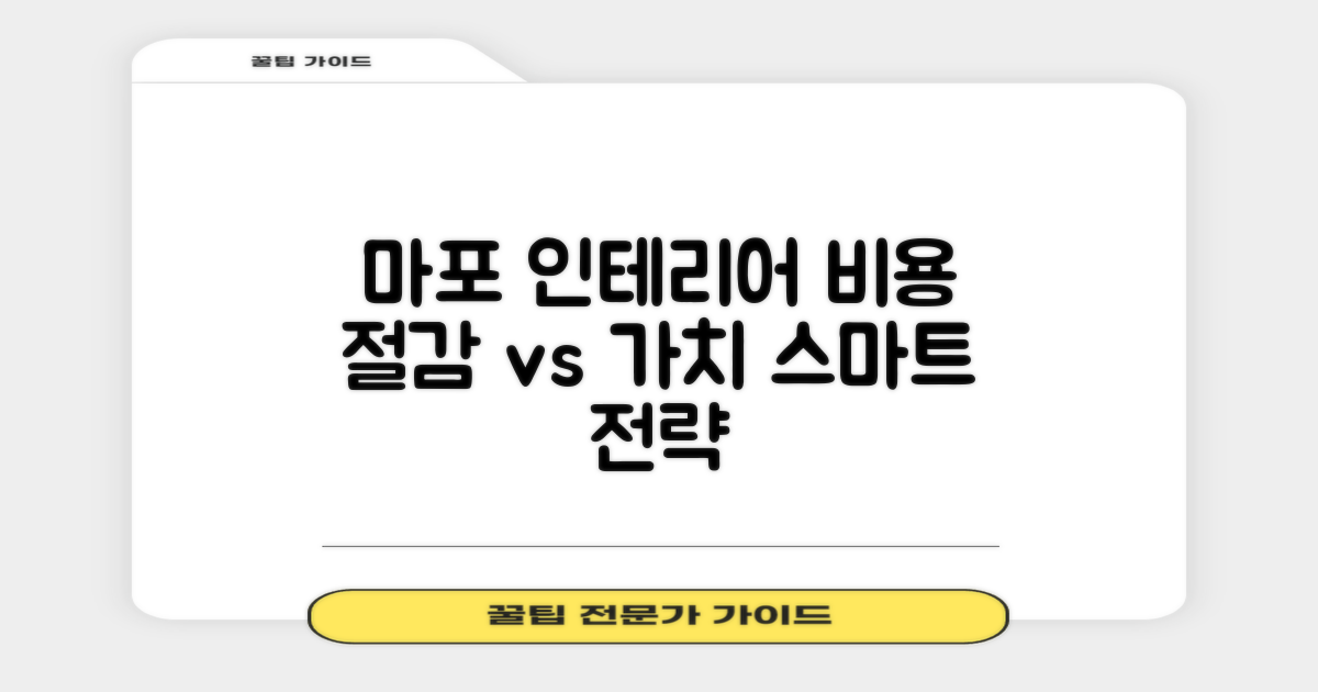 비용 절감 vs 가치 증대: 스마트한 서울 마포구 인테리어 전략